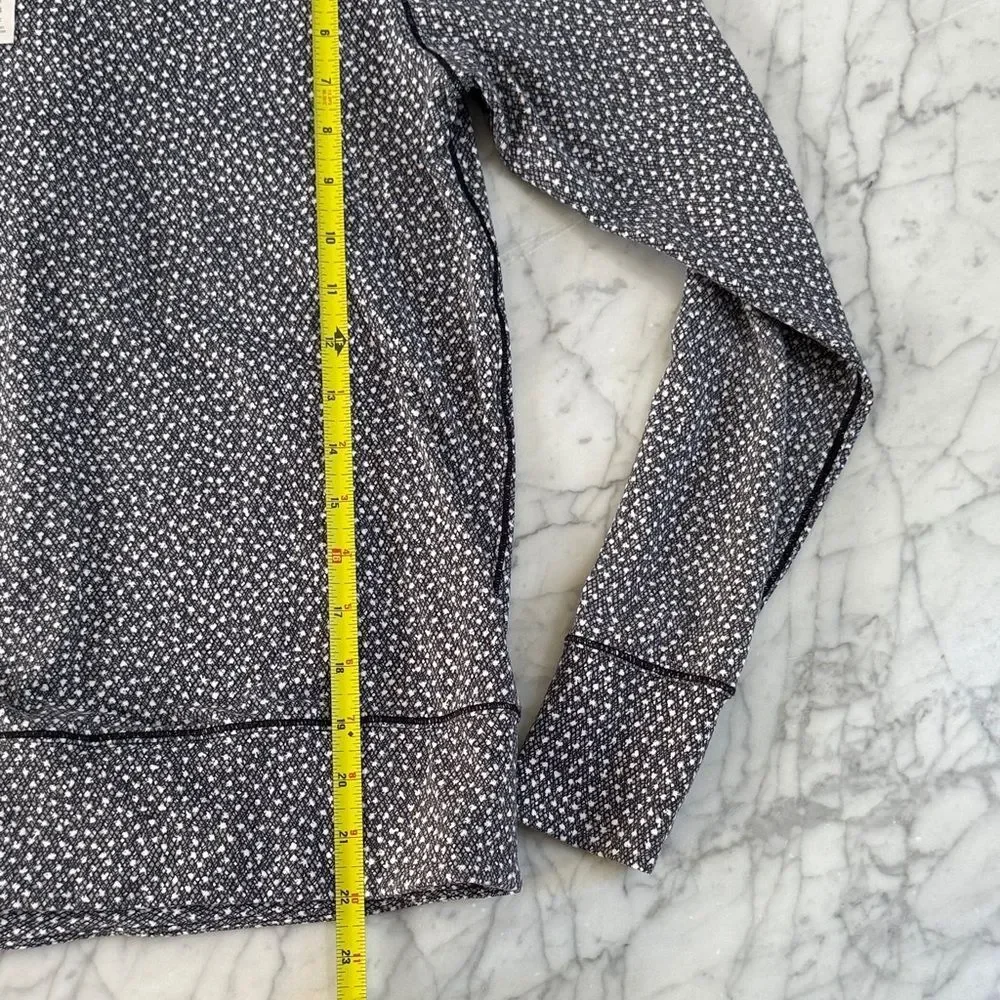 Lululemon Rush Hour Long Sleeve Jacquard Pullover Sz 4
